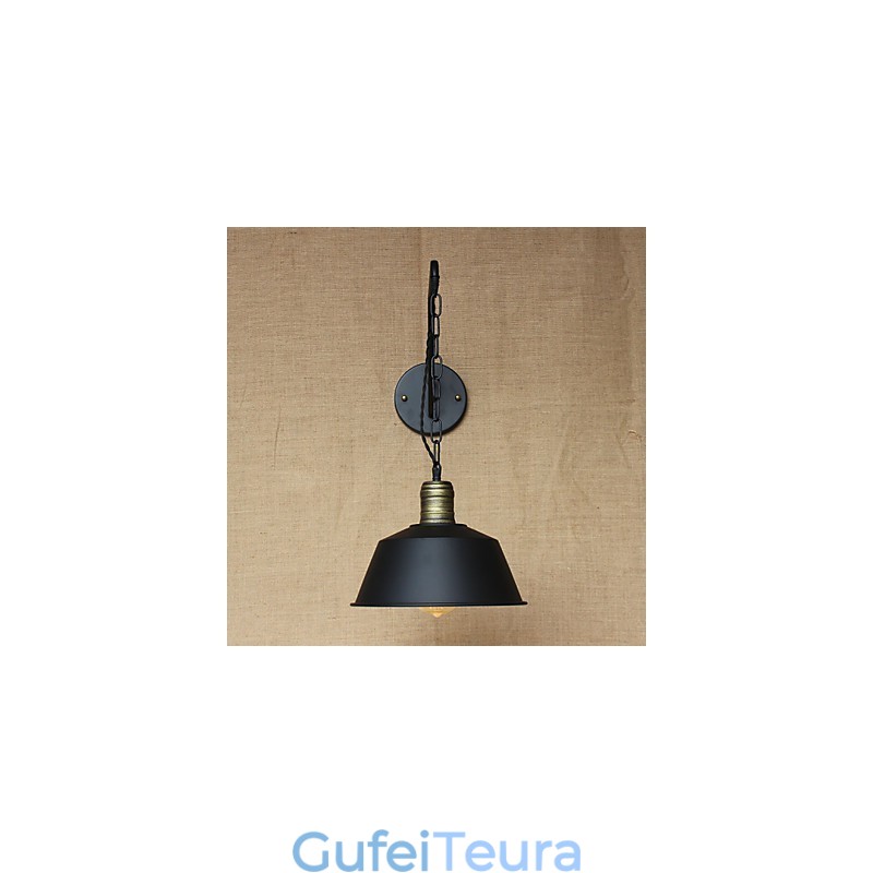 אישיות פשוטה ויצירתית מנורת קיר תעשיית שרשרת אמריקאית רטרו ברזל מעבר חדר שינה מנורת קיר ליד המיטה