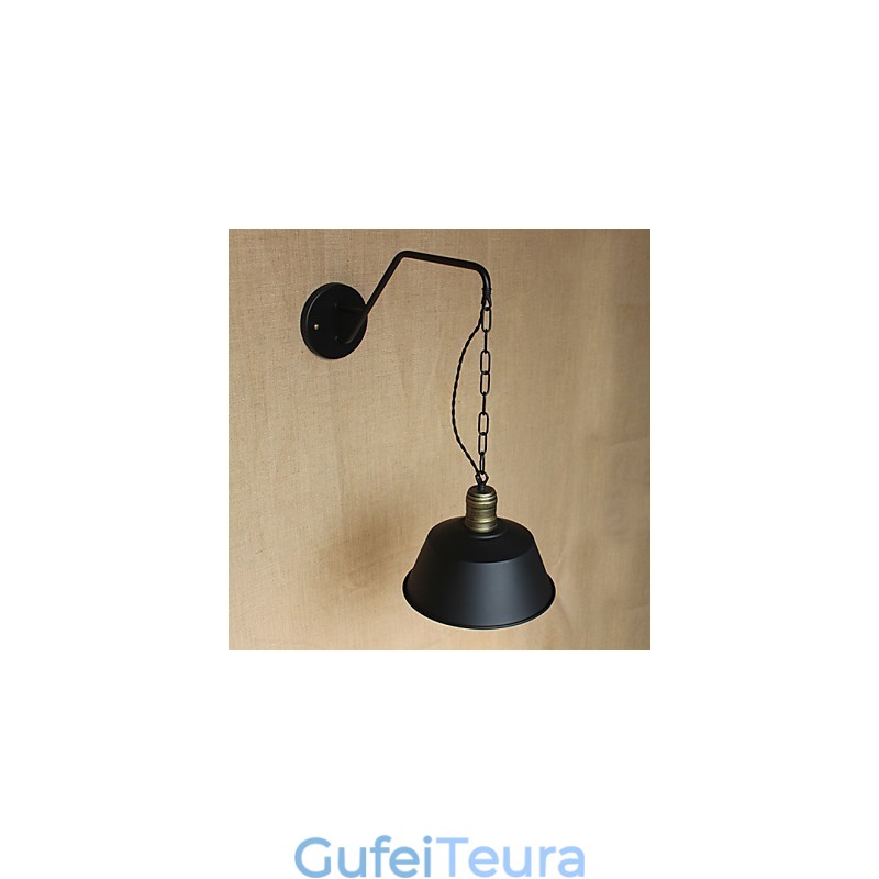 אישיות פשוטה ויצירתית מנורת קיר תעשיית שרשרת אמריקאית רטרו ברזל מעבר חדר שינה מנורת קיר ליד המיטה