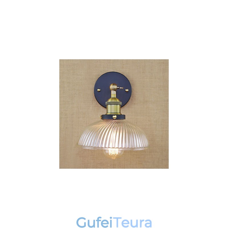 מדינה אמריקאית רטרו אישיות יצירתית פופולרית מנורת קיר דקורטיבית מזכוכית