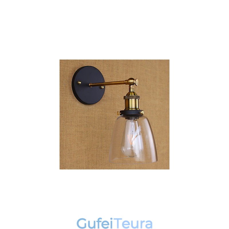 סחר אמריקאי נוסטלגי של הדגמים המקוריים פמוט קיר תעשייתי ודקורטיבי כפרי