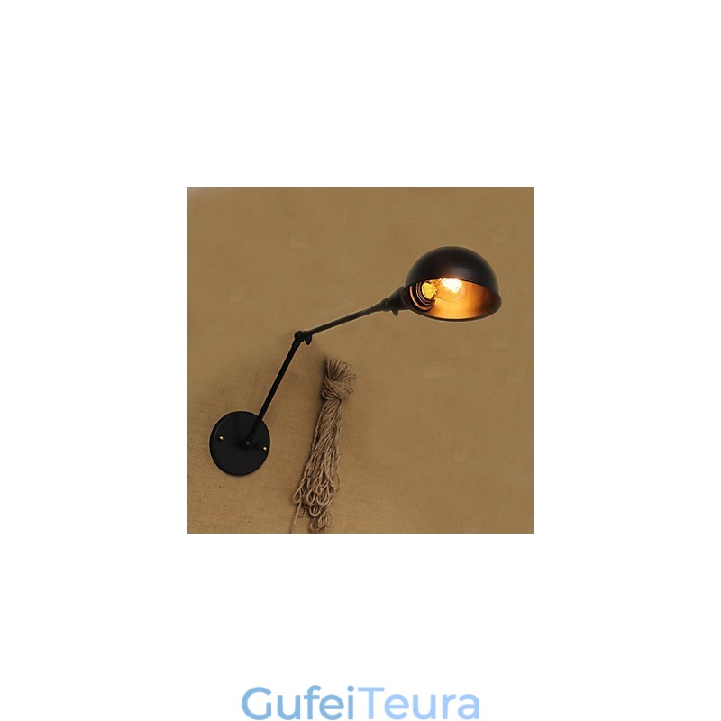 סגנון תעשייתי מינימליסטי זרוע כפולה אישיות חולי אוכל ליד המיטה פמוט קיר דקורטיבי