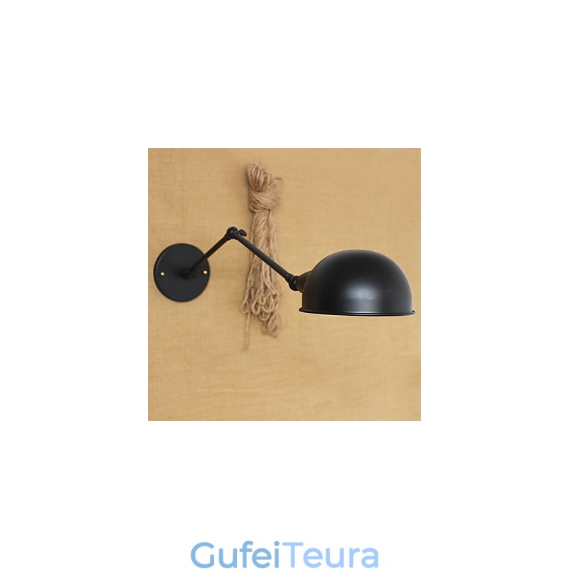 סגנון תעשייתי מינימליסטי זרוע כפולה אישיות חולי אוכל ליד המיטה פמוט קיר דקורטיבי