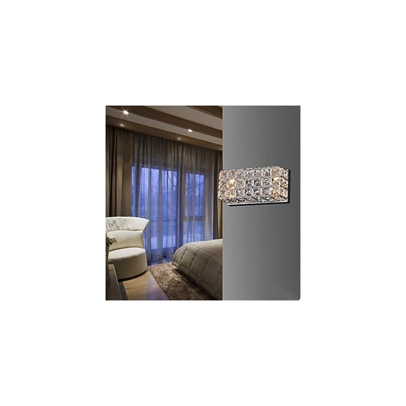 מנורת קיר מרובעת מכווצת ועכשווית K9 קריסטל