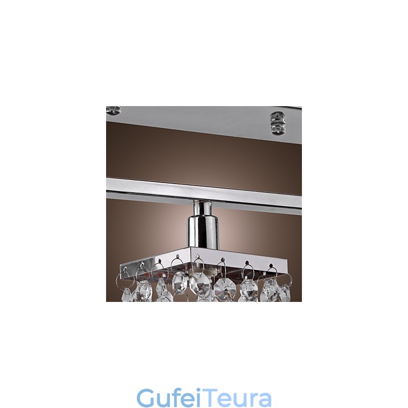 Linear Chandelier Island Light Crystal 3 Lights