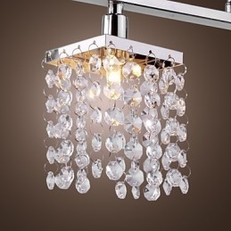 Linear Chandelier Island Light Crystal 3 Lights