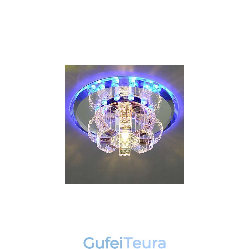 מנורת תקרת קריסטל זרקור SMD 3W מנורה יצירתית לספוג אור כיפת