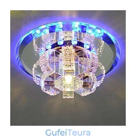מנורת תקרת קריסטל זרקור SMD 3W מנורה יצירתית לספוג אור כיפת