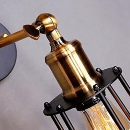 ספרות ואומנות מעצב מנורת קיר מסגרת ברזל