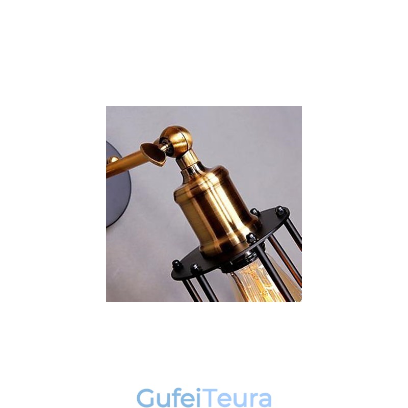 ספרות ואומנות מעצב מנורת קיר מסגרת ברזל