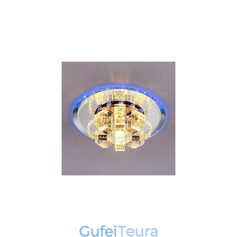 מנורת תקרת קריסטל זרקור SMD 3W מנורה יצירתית לספוג אור כיפת