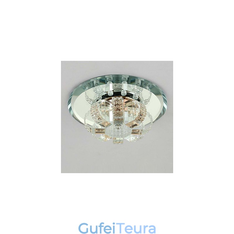 מנורת תקרת קריסטל זרקור SMD 3W מנורה יצירתית לספוג אור כיפת