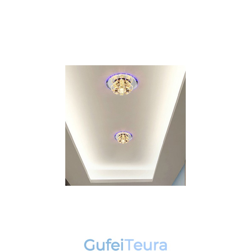 מנורת תקרת קריסטל זרקור SMD 3W מנורה יצירתית לספוג אור כיפת