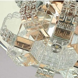 מנורת תקרת קריסטל זרקור SMD 3W מנורה יצירתית לספוג אור כיפת