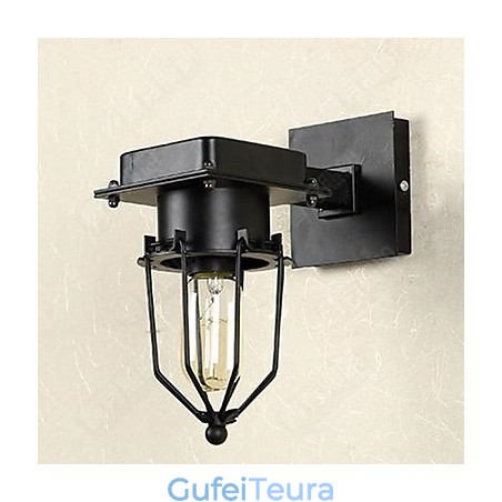 לופט תעשייתי רטרו קיר מנורת קיר ראש יחיד