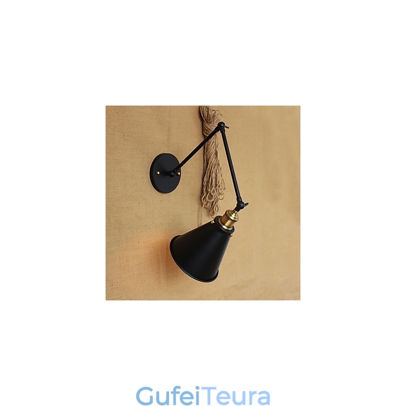 כפרי אמריקאי בסגנון פסטורלי מינימליסטי מיטה זוגית ארוכת זרוע מנורת קיר מעבר ערוץ מחסן כניסה