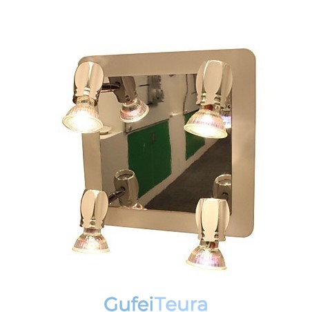 מנורות קיר מודרניות כרום מנורות אמבטיה עם 4 נורות