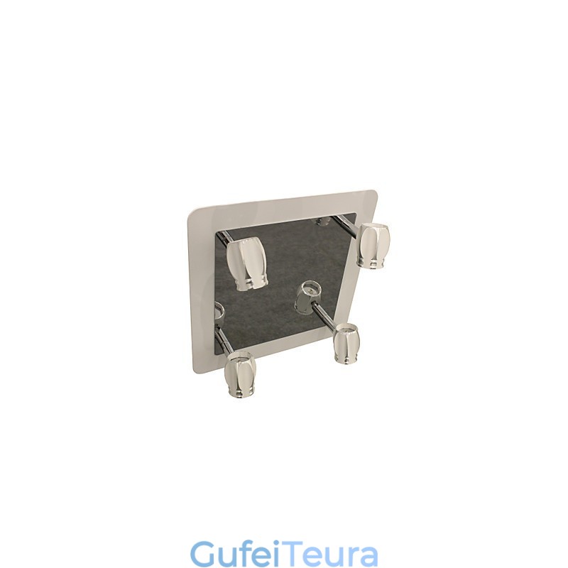 מנורות קיר מודרניות כרום מנורות אמבטיה עם 4 נורות