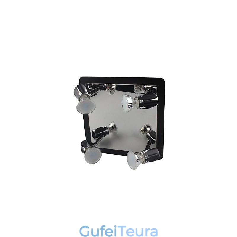 אורות קיר מודרניים שחורים מנורות אמבטיה עם 4 נורות