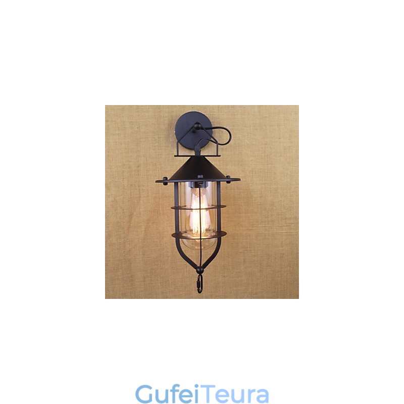 חנות בגדים רטרו סצנת מסעדה פמוט קיר דקורטיבי