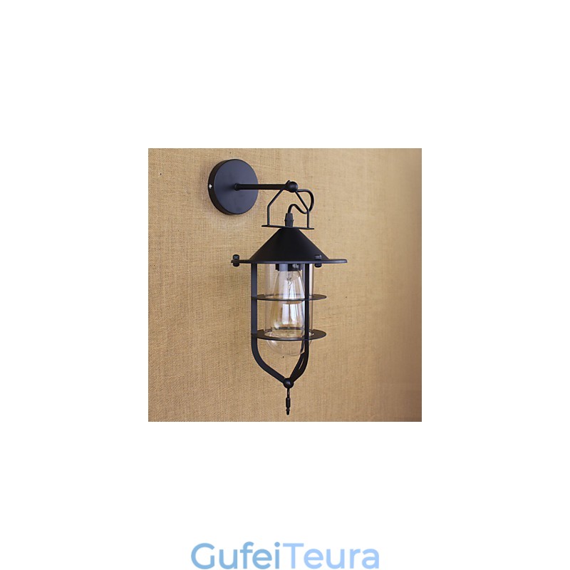 חנות בגדים רטרו סצנת מסעדה פמוט קיר דקורטיבי