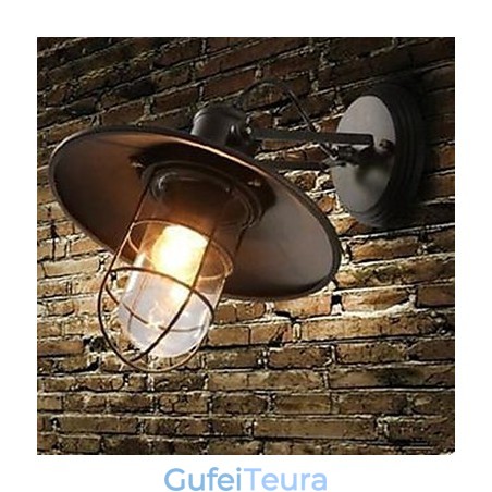 אישיות מדינה אמריקאית מנורת קיר לכלוב מחסן בסגנון חוזה