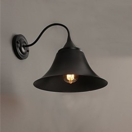 מעצב Duds Loft Style עתיק כובע ברזל פנס קיר מנורת אור