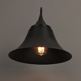 מעצב Duds Loft Style עתיק כובע ברזל פנס קיר מנורת אור