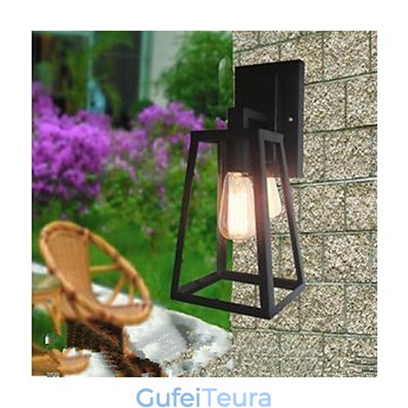 בר מסדרון בסגנון כפרי אמריקאי קישוט ראש מנורת קיר