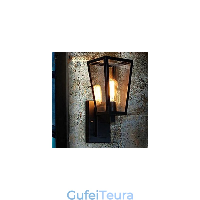 בר מסדרון בסגנון כפרי אמריקאי קישוט ראש מנורת קיר