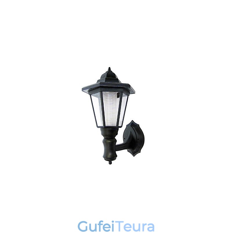 Solar Power Wall Light גוון שחור