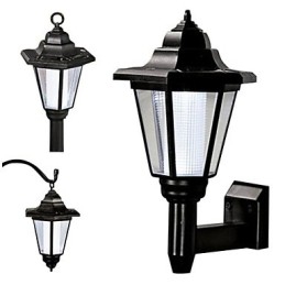 Solar Power Wall Light גוון שחור