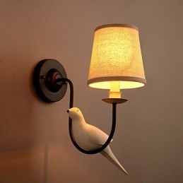 צפון אמריקה Birds אירופאי יצירתי בד אמנות אורות מנורת קיר