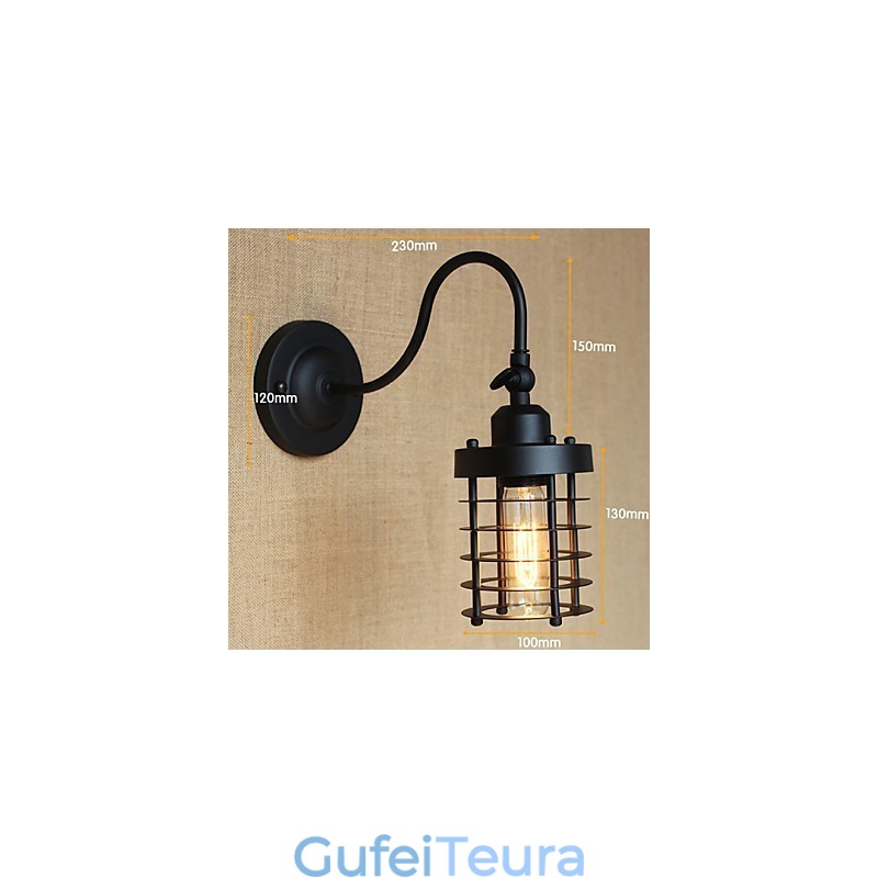 מדינה אמריקאית מינימליסטית מט שחור קישוט קיר אמנות