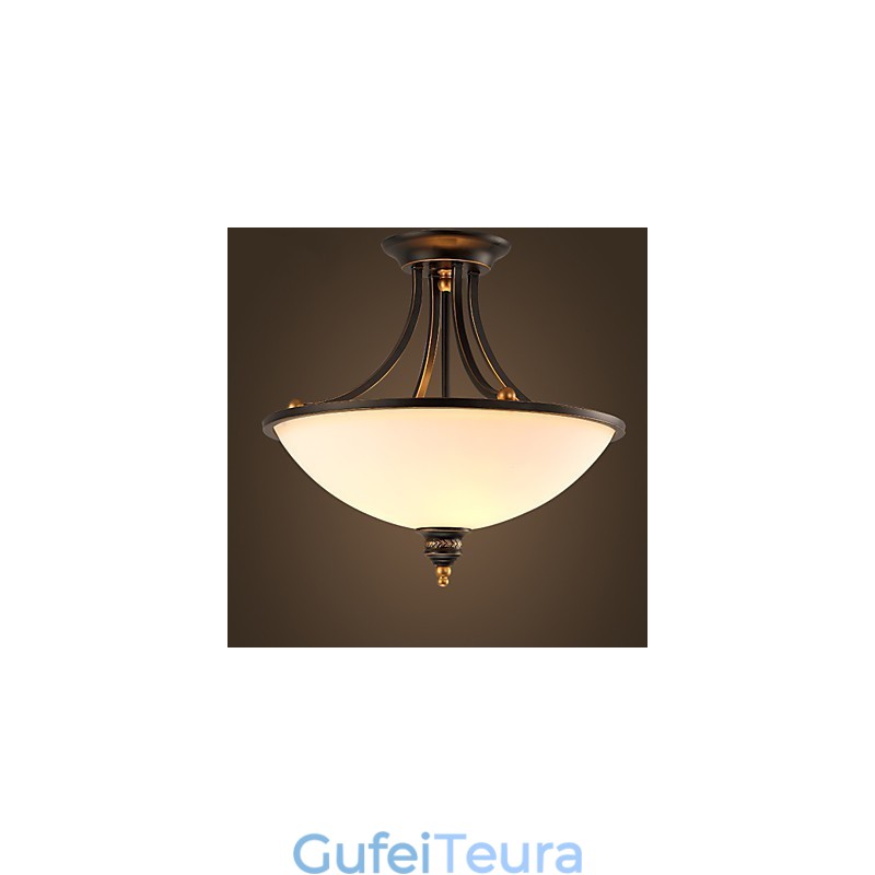 מנורות תקרה פסטורליות פשוטות ברונזה פנום פן אמריקאית מדינה אירופאית מנורות תקרה מנורות