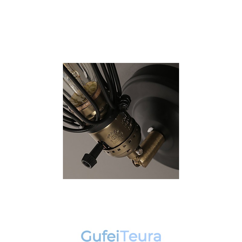 אמריקן קאנטרי לופט שיקום דרכים עתיקות מנורת קיר מנורת קיר ברזל יצוק אור