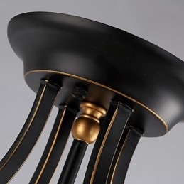 מנורות תקרה פסטורליות פשוטות ברונזה פנום פן אמריקאית מדינה אירופאית מנורות תקרה מנורות