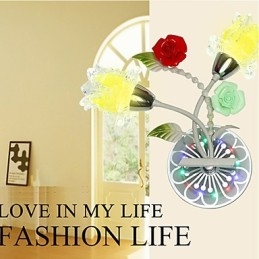 קריאייטיב עכשווי ומכווץ קריאייטיב מנורות קיר קריסטל