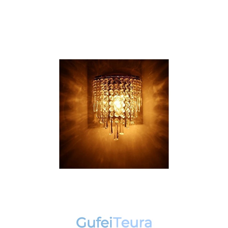 אופנה מודרנית מנורות קיר קריסטל תאורת מיטה מנורת קיר קריסטל
