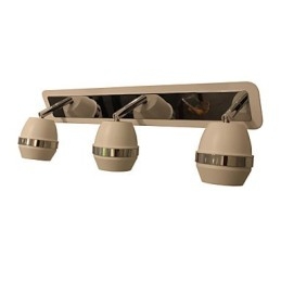 פנסי קיר מודרניים כרום כדוריים מנורות אמבטיה עם 3 נורות