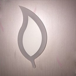 יצירתי אופנה פשוטה מודרנית אקריליק מכווץ מנורת קיר סגסוגת עלים קטנים אור