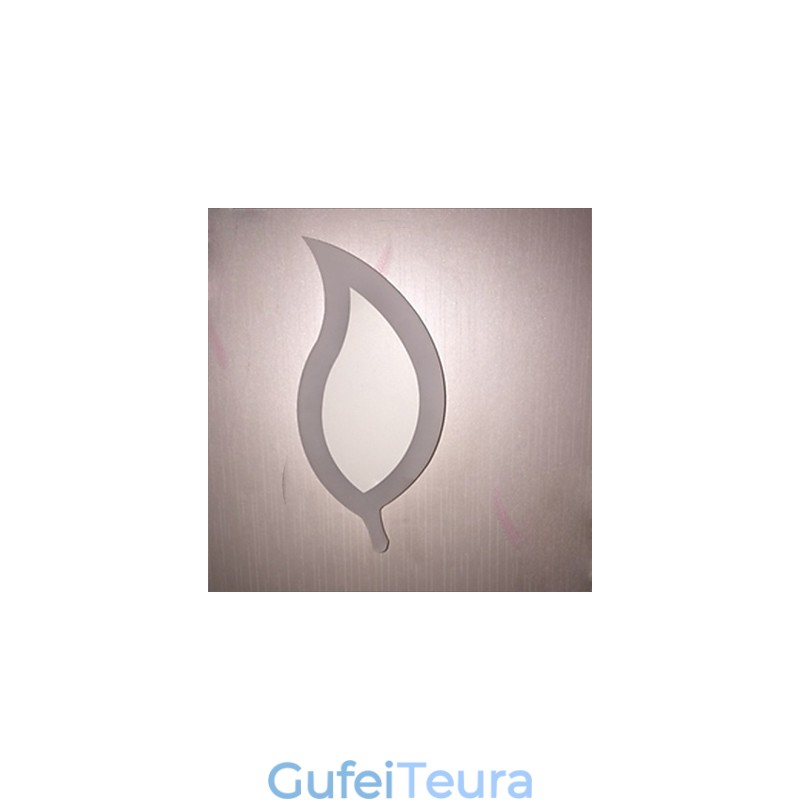 יצירתי אופנה פשוטה מודרנית אקריליק מכווץ מנורת קיר סגסוגת עלים קטנים אור