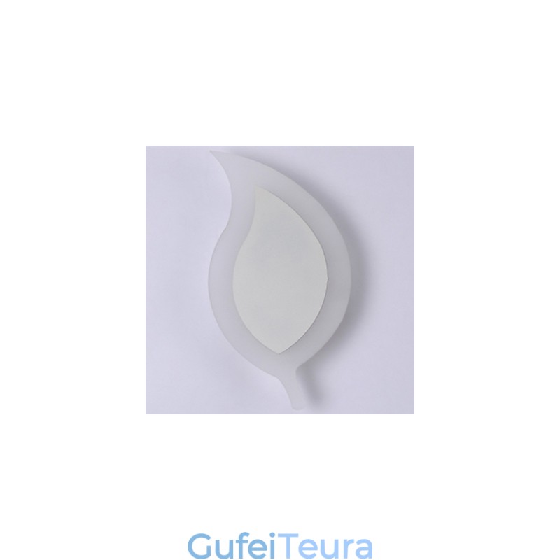 יצירתי אופנה פשוטה מודרנית אקריליק מכווץ מנורת קיר סגסוגת עלים קטנים אור