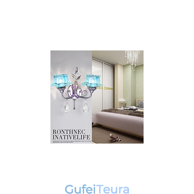 קריאייטיב עכשווי ומכווץ קריאייטיב מנורות קיר קריסטל