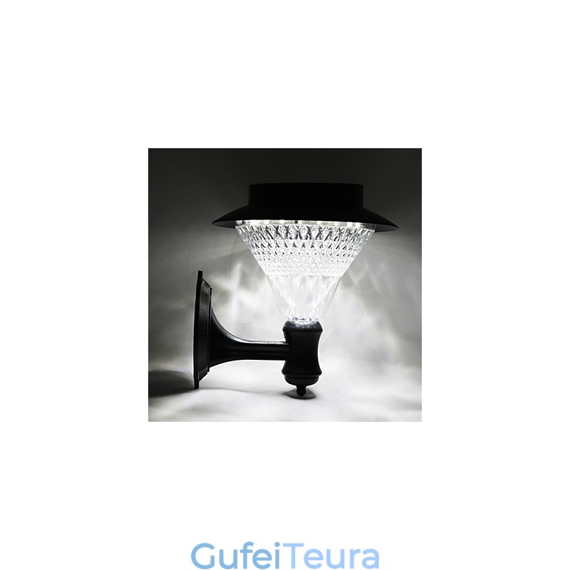 אנרגיה סולארית חיצונית וילה לבנה מנורת אור שביל דלת גן חצר קיר