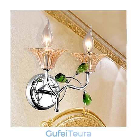 סגנון אירופאי יצירתי עכשווי ומכווץ מנורות קיר קריסטל