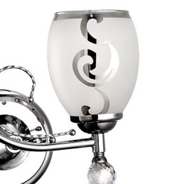 פמוטי קיר קריסטל מתכת מודרנית עכשווית