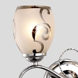 פמוטי קיר קריסטל מתכת מודרנית עכשווית