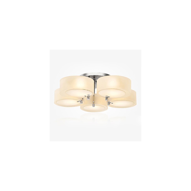 Flush Mount Modern Contemporary 5 אורות מתכת קלה לתקרה