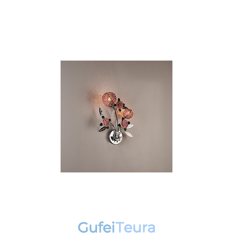 פמוטי קיר קריסטל מתכת מודרנית עכשווית