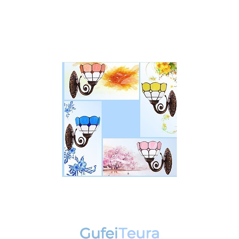 אירופה סוג שיקום דרכים עתיקות מנורת קיר Creative ים תיכוני זכוכית אורות